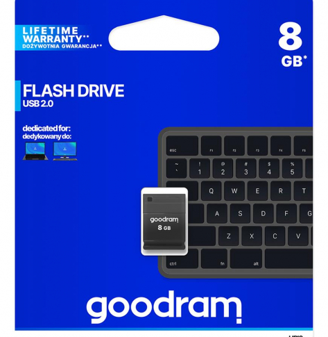 Pamieć USB Goodram UPI2 8GB USB 2.0 Czarna