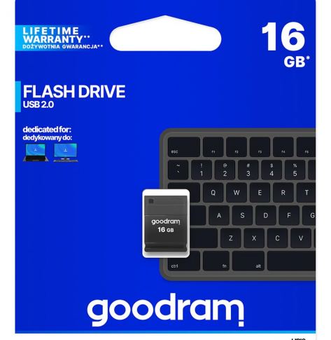 Pamieć USB GOODRAM UPI2 16GB USB 2.0 Czarna