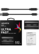 Dysk zewnętrzny ADATA ASE800-512GU32G2-CBK External SSD SE800 512GB USB3.1 Typ-C Black