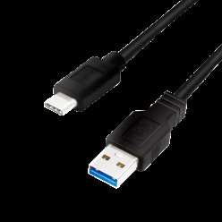 LOGILINK CU0166 LOGILINK - Kabel USB 3.2 Gen1x1, męski USB-A na męski USB-C, czarny, 0,15 m