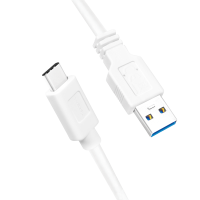 Kabel LOGILINK CU0172 LOGILINK - Kabel USB 3.2 Gen1x1, męski USB-A na męski USB-C, biały, 0,15 m