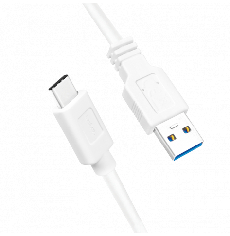 Kabel LOGILINK CU0172 LOGILINK - Kabel USB 3.2 Gen1x1, męski USB-A na męski USB-C, biały, 0,15 m