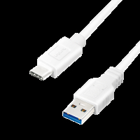 Kabel LOGILINK CU0173 LOGILINK - Kabel USB 3.2 Gen1x1, męski USB-A na męski USB-C, biały, 0,5 m