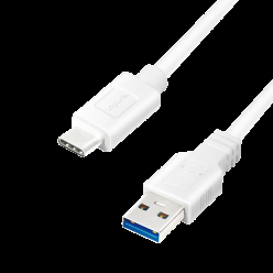 LOGILINK CU0173 LOGILINK - Kabel USB 3.2 Gen1x1, męski USB-A na męski USB-C, biały, 0,5 m