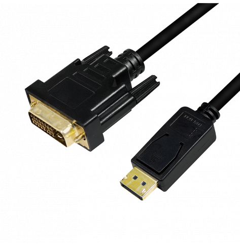 LOGILINK CV0130 LOGILINK - Kabel DisplayPort 1.2 do DVI, czarny, 1m