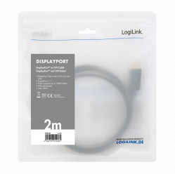 LOGILINK CV0132 LOGILINK - Kabel DisplayPort 1.2 do DVI, czarny, 3m