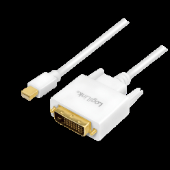 LOGILINK CV0137 LOGILINK - Kabel Mini DisplayPort do DVI, biały, 1,8 m