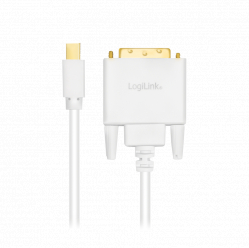 LOGILINK CV0137 LOGILINK - Kabel Mini DisplayPort do DVI, biały, 1,8 m