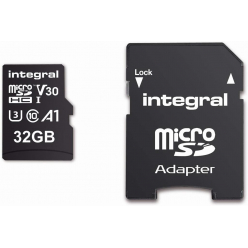Karta pamięci INTEGRAL 32GB High Speed microSDHC card V30 UHS-I U3 100/30