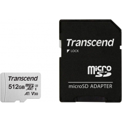 Karta pamięci Transcend 512GB microSD w/ adapter UHS-I U3 A1
