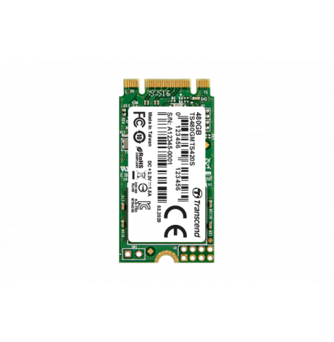 Dysk SSD TRANSCEND 480GB M.2 2242 SSD SATA3 B+M Key TLC