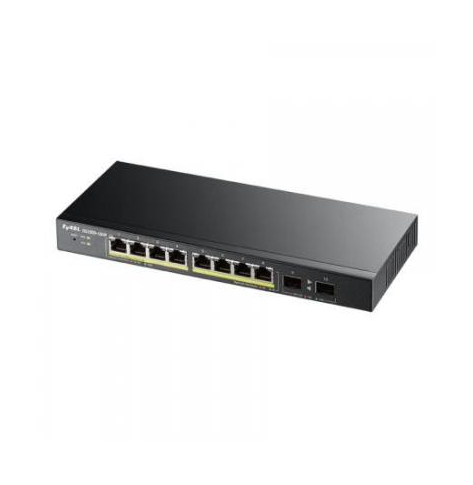 Switch Smart Zyxel GS1900-10HP 8-portów 10/100/1000 (PoE+) 2 porty Gigabit SFP