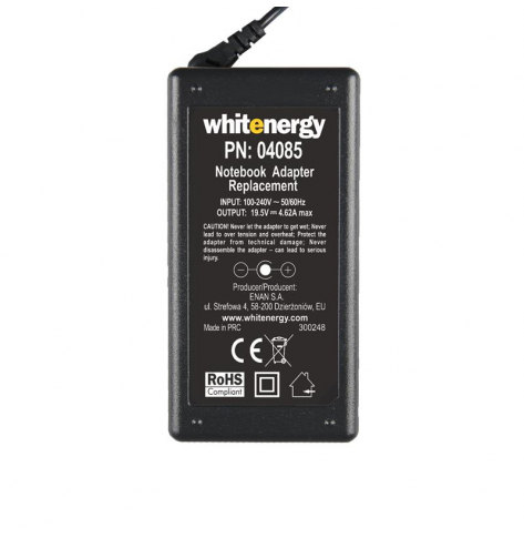 Whitenergy zasilacz 19.5V/4.62A 90W wtyczka 7.4x5.0mm + pin Dell