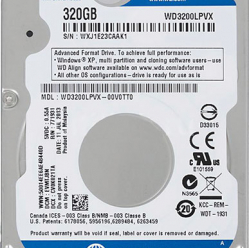 Dysk  WD Blue 2.5'' 320GB SATA/600 5400RPM 8MB cache 7mm