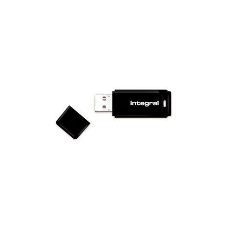 Pamięć USB    Integral  16GB Black  2.0 with removable cap