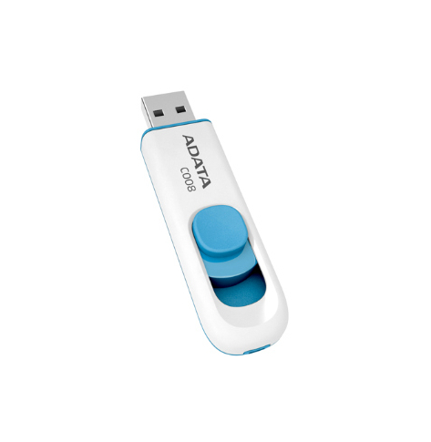 Pamięć USB Adata C008 8GB 2.0 Biały Niebieski