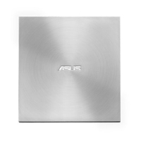 Nagrywarka zewnętrzna Asus SDRW-08U9M-U, USB Type-C/Type-A, Ultra-Slim, Srebna