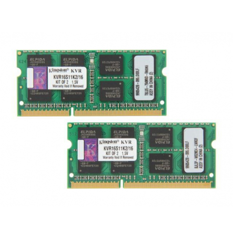 Pamięć Kingston 2x8GB 1600MHz DDR3 CL11 SODIMM