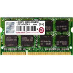 Pamięć Transcend 4GB 1333MHz  DDR3 CL9 SODIMM  zam. KTL TP3B 4G  KTH-X3B/4G  KTD-L3B/4G