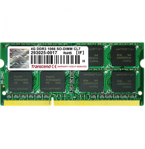 Pamięć Transcend Apple Series 4GB DDR3 1066MHz CL7 SODIMM 2Rx8