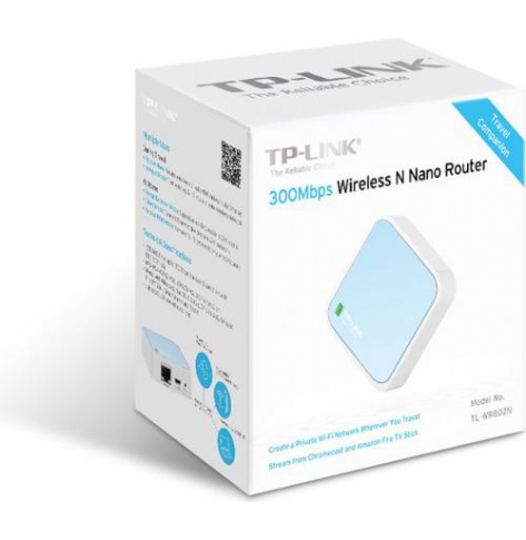 Router  TP-Link TL-WR802N Wireless N300 Nano 1xWAN LAN  1xMicro USB