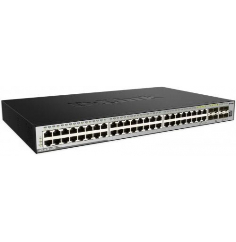 Switch sieciowy zarządzalny D-Link 44-porty 1000BaseT (RJ45), 4 porty COMBO GEth (RJ45)/MiniGBIC (SFP), 4 porty 10GB SFP+