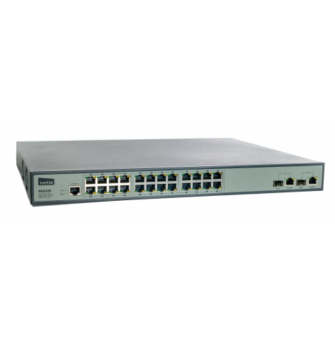 Switch Netis PE6326 POE 19'' 24-port 100 MB(24 porty POE 30W/port max 400W) + 2xCombo