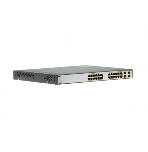 Switch wieżowy Cisco Catalyst 3750 24porty 10/100/1000 (PoE) 4 porty SFP - REFURBISHED