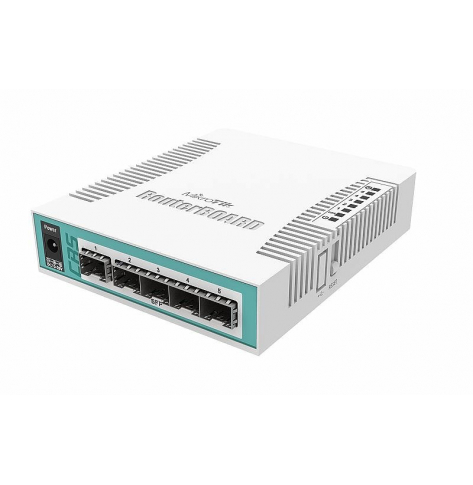 Switch MikroTik CRS106-1C-5S L5 5xSFP 1G 1xGigabit LAN PoE / SFP combo Desktop case