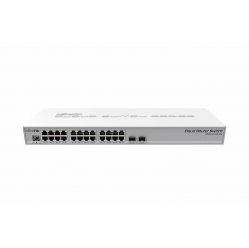 Switch MikroTik CRS326-24G-2S+RM L5 800MHz CPU 512MB 24xGLAN 2xSFP+ 1U Rackmount