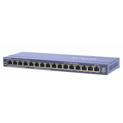 Switch sieciowy niezarządzalny Netgear ProSafe FS116PEU 16-Portów 10/100BaseTX (RJ45)