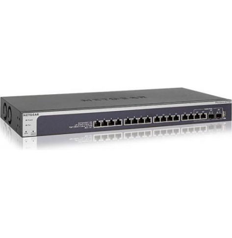 Switch zarządzalny Netgear XS716T-100NES ProSafe Smart Managed 16-Portów 10GBase-T 2 porty dzielone SFP+ 10 gigabajtów