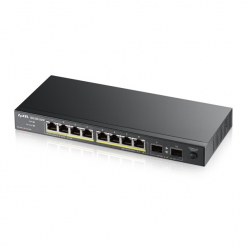 Switch niezarządzalny Zyxel GS1100-10HP 10-portów - 8 portów 10/100/1000 (PoE+) 2 porty Gigabit SFP