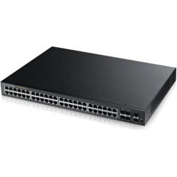 Switch wieżowy Zyxel GS2210-48HP 44-porty 10/100/1000 (PoE+) 2 porty Gigabit SFP 4 zestawy Gigabit SFP