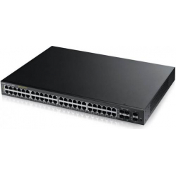 Switch wieżowy Zyxel GS2210-48HP 44-porty 10/100/1000 (PoE+) 2 porty Gigabit SFP 4 zestawy Gigabit SFP