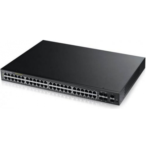 Switch wieżowy Zyxel GS2210-48HP 44-porty 10/100/1000 (PoE+) 2 porty Gigabit SFP 4 zestawy Gigabit SFP