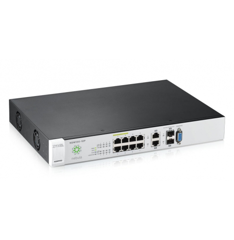 Switch Zyxel NSW100-10P 8 portów 10/100/1000 (PoE) 2 zestawy SFP