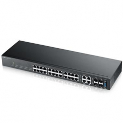 Switch niezarządzalny Zyxel RGS100-5P 4 porty 10/100/1000 (PoE+) 1 port Fast Ethernet/Gigabit SFP