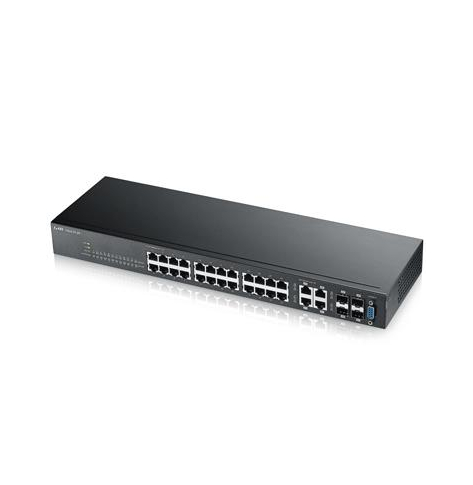 Switch niezarządzalny Zyxel RGS100-5P 4 porty 10/100/1000 (PoE+) 1 port Fast Ethernet/Gigabit SFP
