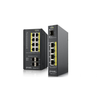 Switch Zyxel RGS200-12P Industrial 8x GbE+4x SFP PoE DIN rail/Wall mount IP30