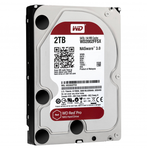 Dysk Serwerowy WD Red Pro, 3.5'', 2TB, SATA/600, 7200RPM, 64MB cache