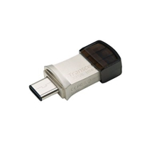 Pamięć USB Flashdrive Transcend 32GB JetFlash 890 Silver Plating USB 3.1 Type C