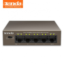 Switch Tenda TEF1105P-4-63W 5-port FastEthernet Switch 10/100Mbps 4 X PoE