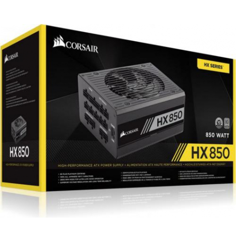 Zasilacz  Corsair HX850 850W 80 PLUS® Platinum 135mm fan modular PSU