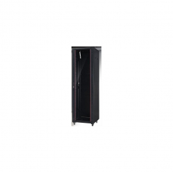 Szafa serwerowa Netrack 42U 600x1000mm  drzwi szklane  czarna ZŁOŻONA