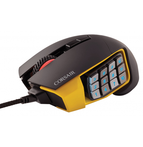 Mysz gamingowa Corsair Scimitar PRO RGB Optical MOBA/MMO - Yellow