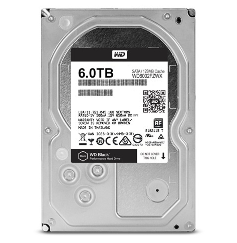 Dysk  WD Black 3.5'' 6TB SATA/600 7200RPM 256MB cache