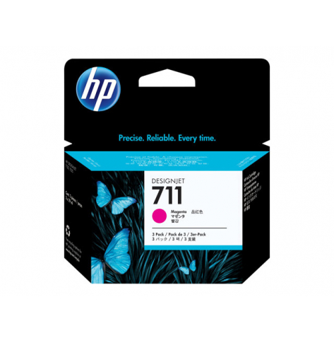 Tusz HP 711 29ml Magenta 3-Pak CZ135A