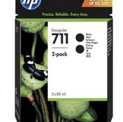 Tusz HP 711 80ml 2-Pak Czarny