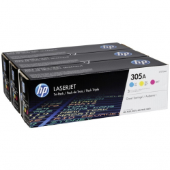 Toner HP 305A 3-pak CMYK